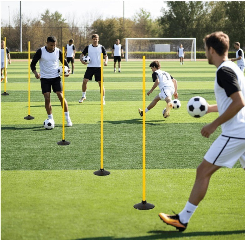 5 FT Agility Training Poles for Soccer/Dog/Horse,Adjustable Football Basketball
