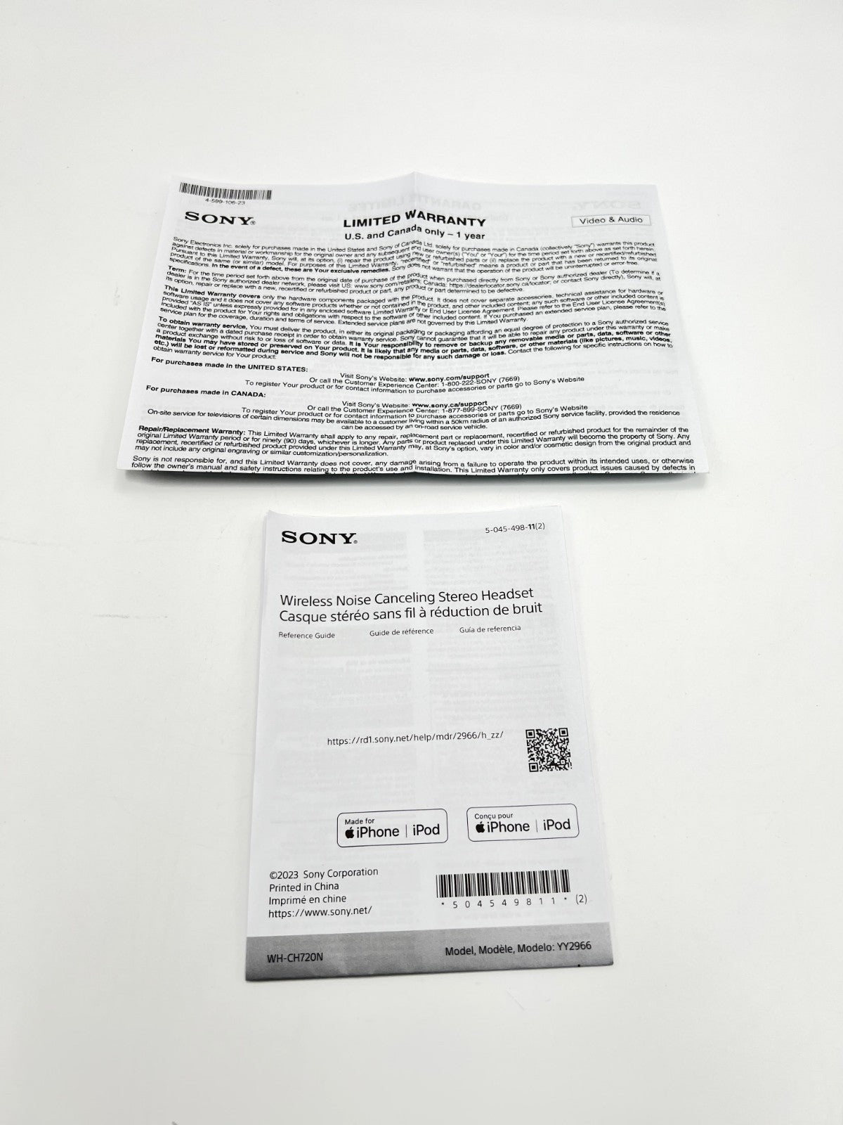 Sony WH-CH720N Wireless Over-Ear Headphones - Blue