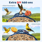 Smart Bird Feeder with AI Camera Solar-powered Recognize 10,000+ Species Blue