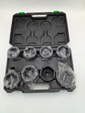 3/4" Drive 6-Point Impact Socket Set, 9-Piece Jumbo Assortment, Cr-Mo, SAE, 2...