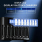 AA AAA Battery Charger, AA Battery Charger for 1.2V NiMH/NiCD 1.5V Lithium Ba...