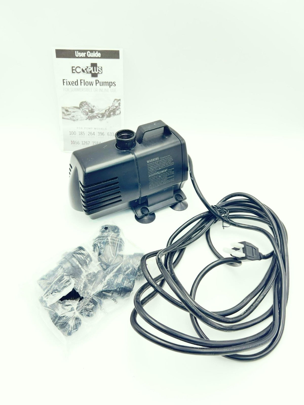 EcoPlus Eco 1056 Water Pump Fixed Flow Submersible Or Inline For Aquariums