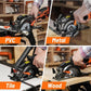DOVAMAN Circular Saw, 5.8A 4-1/2" Circular Saw w/Laser, Metal Auxiliary Handle