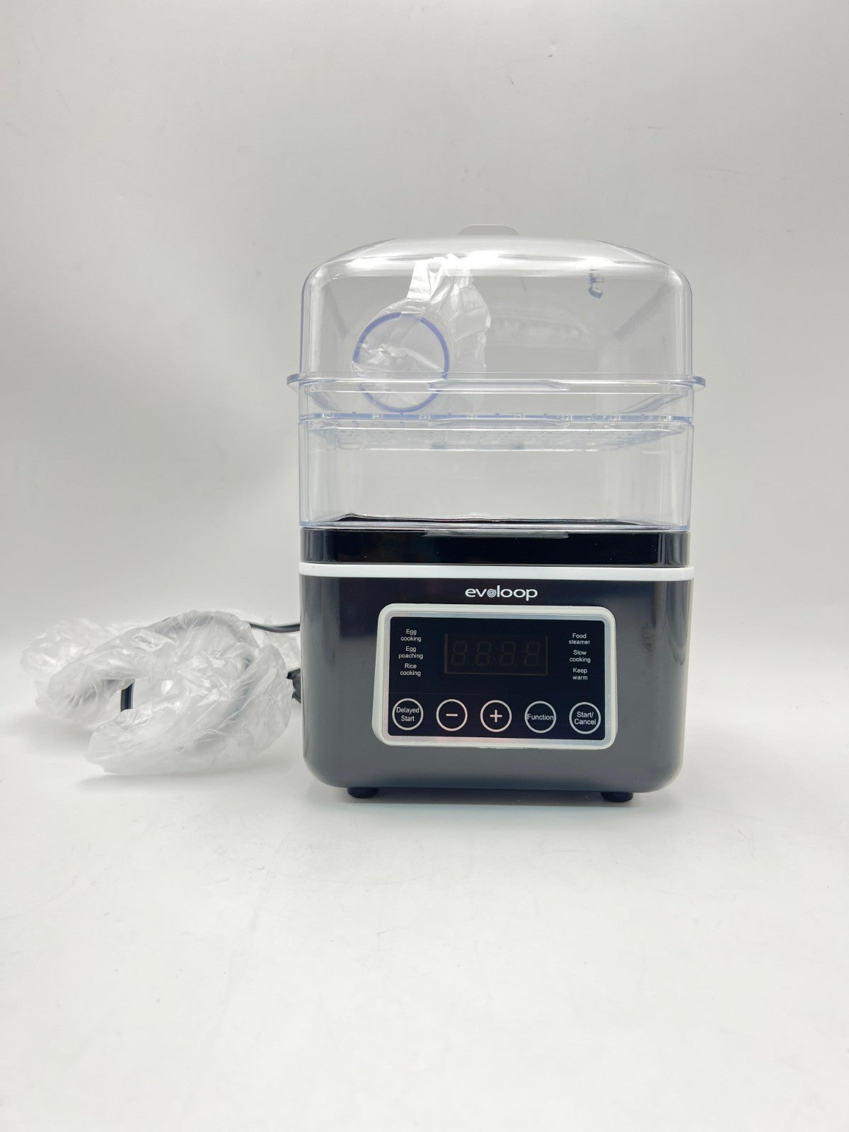 2 Tiers Electric Food Steamer for Cooking, 4 QT Digital Multi Vegetable