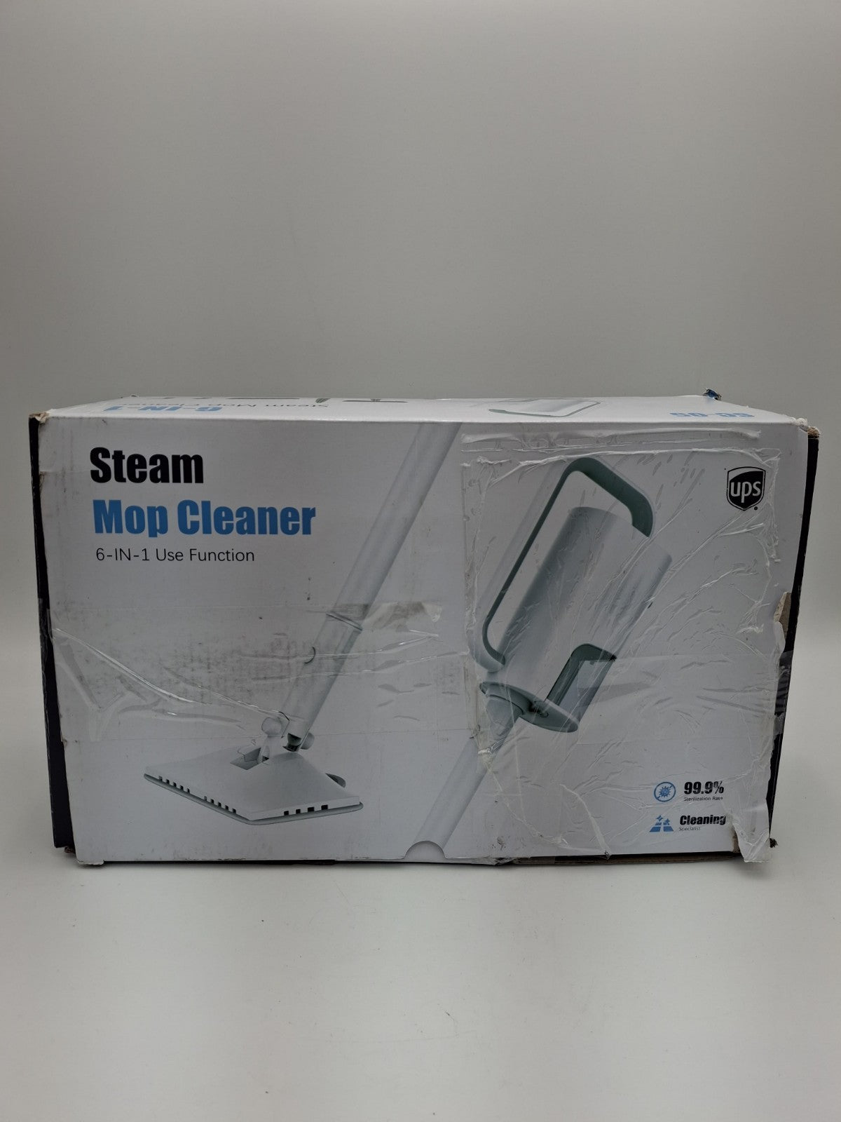 Steam Cleaner, 6 in1 Rotated Steam Mop Cleaner with 2 Modes, 2 Microfiber White