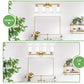 4-Light Vanity Lights, Brushed Gold Bathroom Light Fixture with Striped Texture