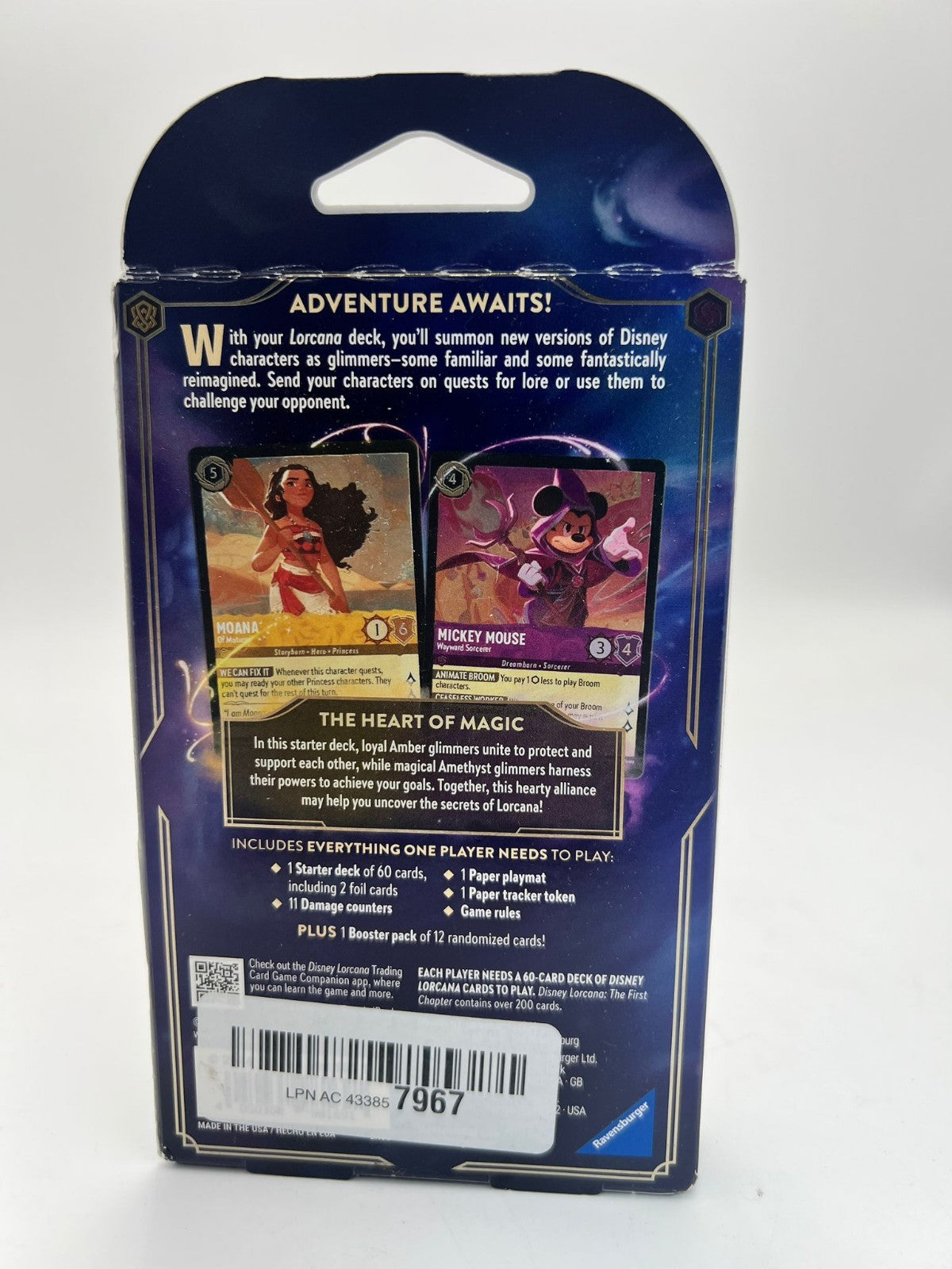 Disney Lorcana TCG The First Chapter Starter Deck Amber & Amethyst