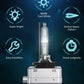 "Nilight D3S HID Bulb, 6000K Diamond White D3S HID Headlight Bulbs High Low Beam