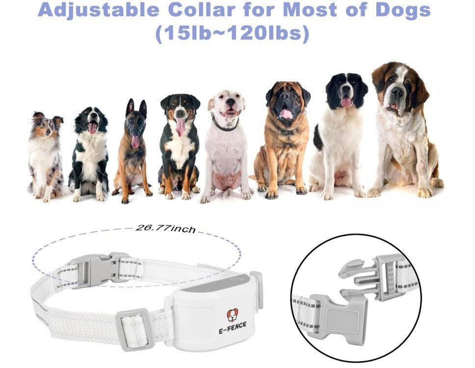 E-FENCE 3-in-1 GPS Dog Tracker/Training Collar/Electronic Fence Wireless Electri