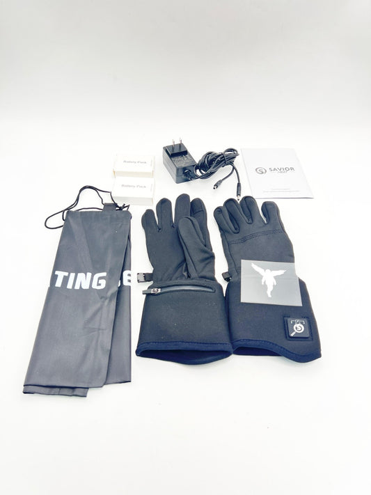 SAVIOR HEAT Heated Glove Liners for Men Women, Rechargeable Battery ( SIZE - S)