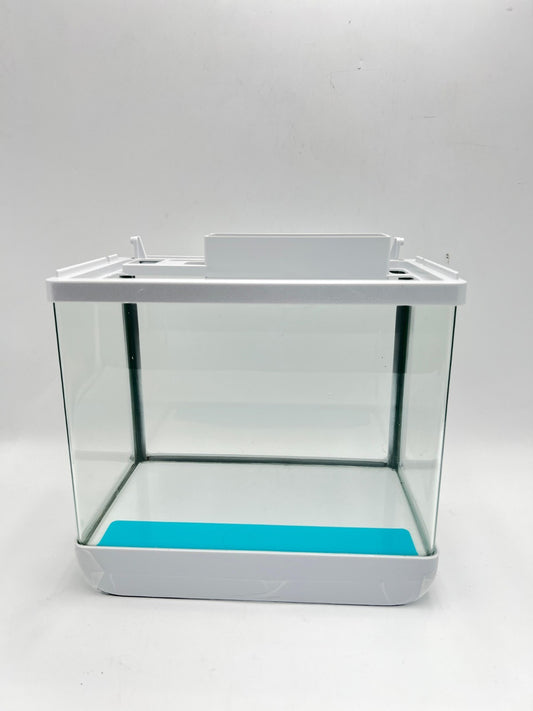 Fish Tank Aquarium 2.2 Gallon with Humidifier 7 Color  Auto-Looping Light White