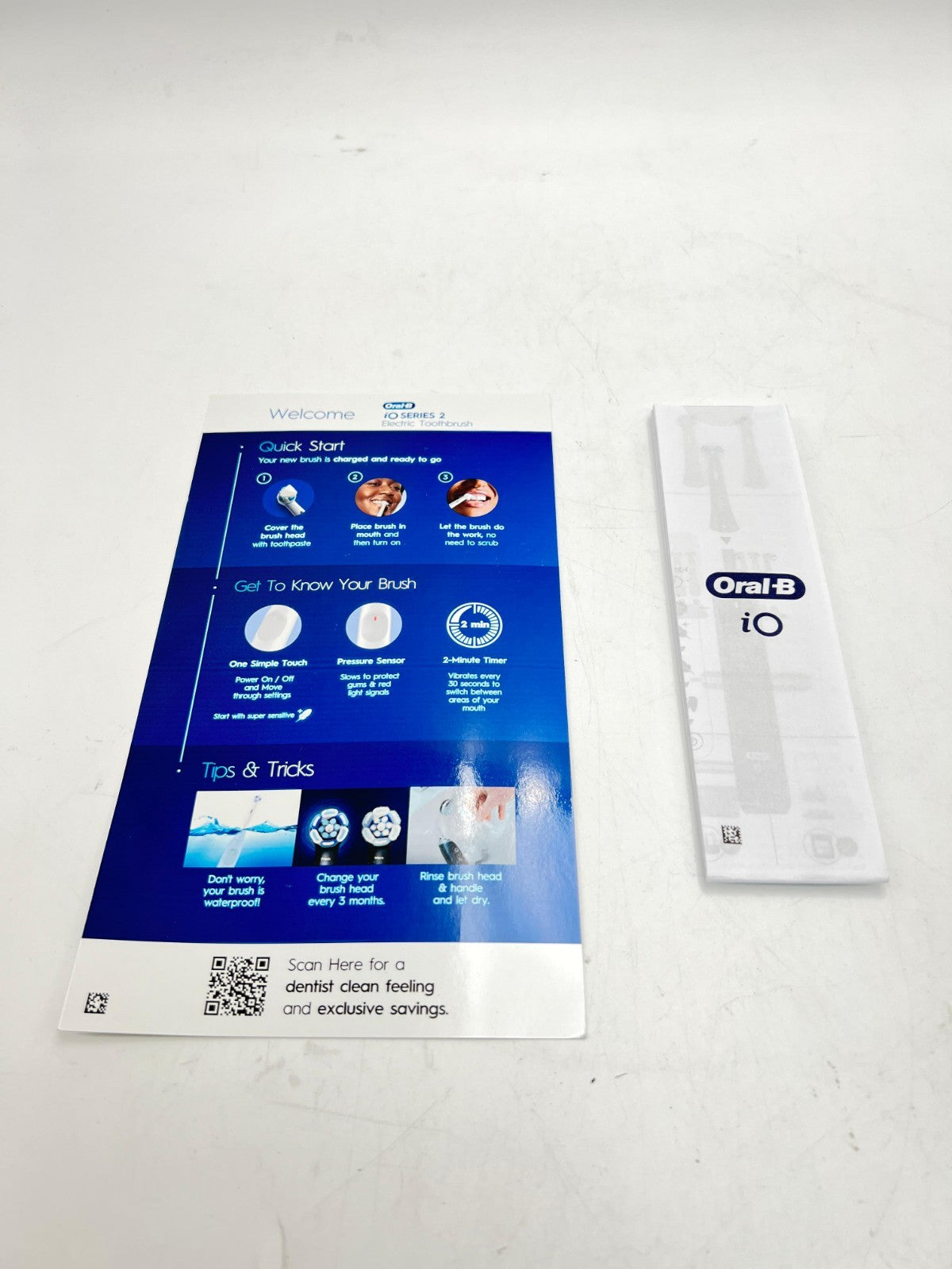 Oral-B iO Series 2 LIMITED Rechargeable Electric Powered Toothbrush, Pure White