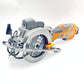 DOVAMAN Circular Saw, 5.8A 4-1/2" Circular Saw w/Laser, Metal Auxiliary Handle