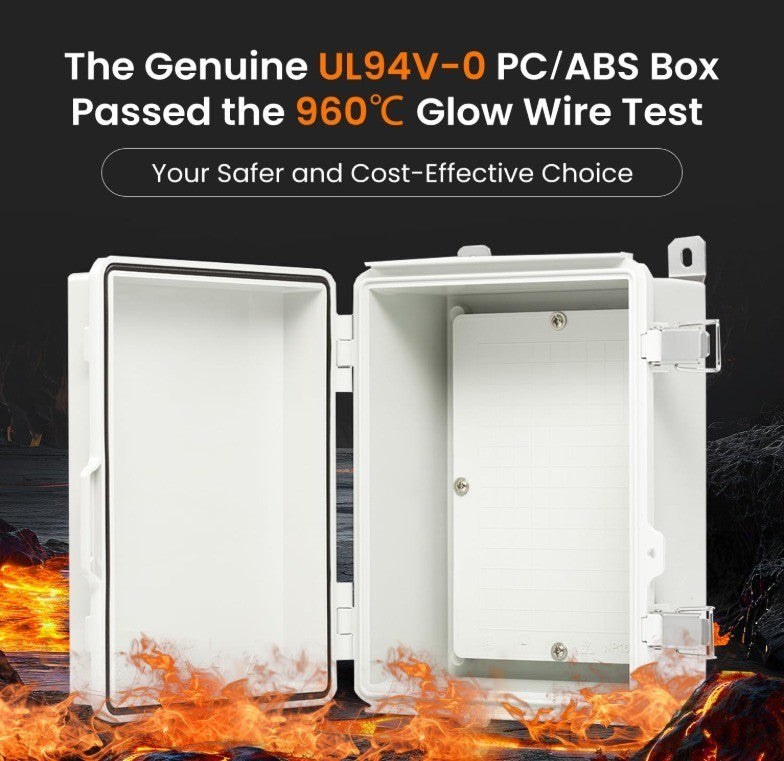 QILIPSU Waterproof Junction Box Outdoor Electrical Enclosure 11.2"x7.7"x5.1"