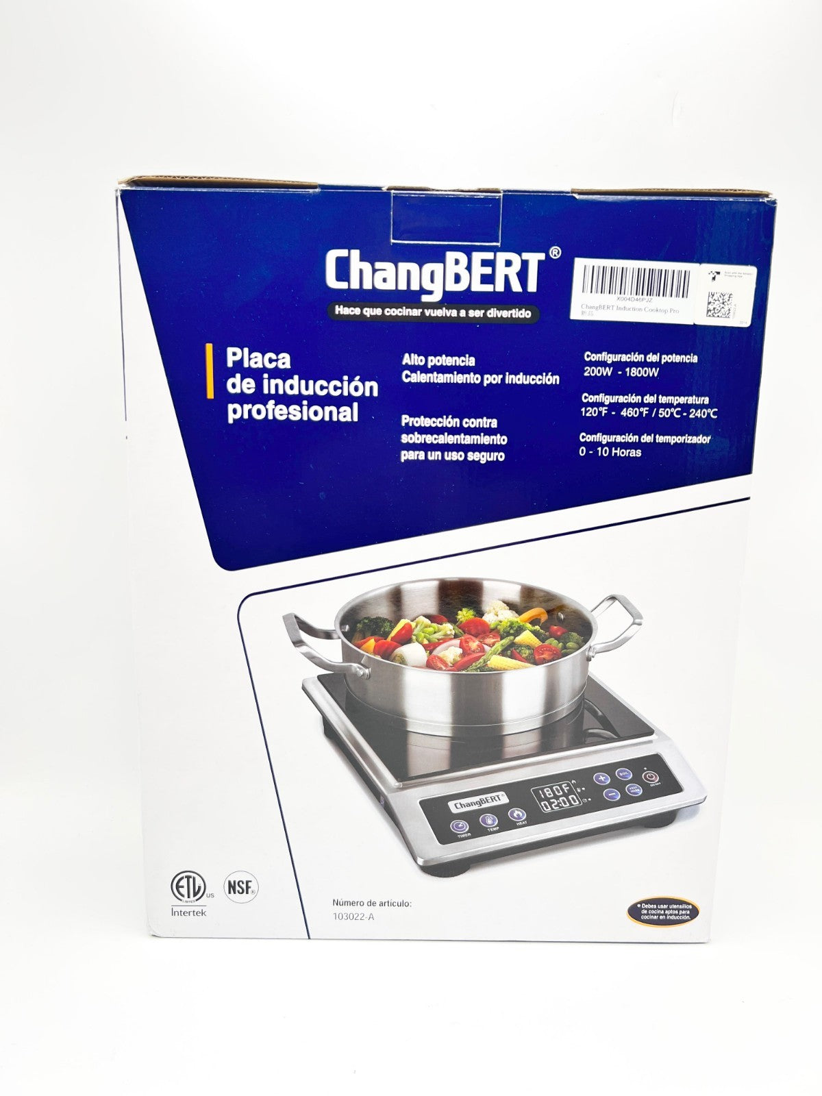 Changbert Portable Induction Cooktop, Nsf Certified Pro Induction Hot Plate