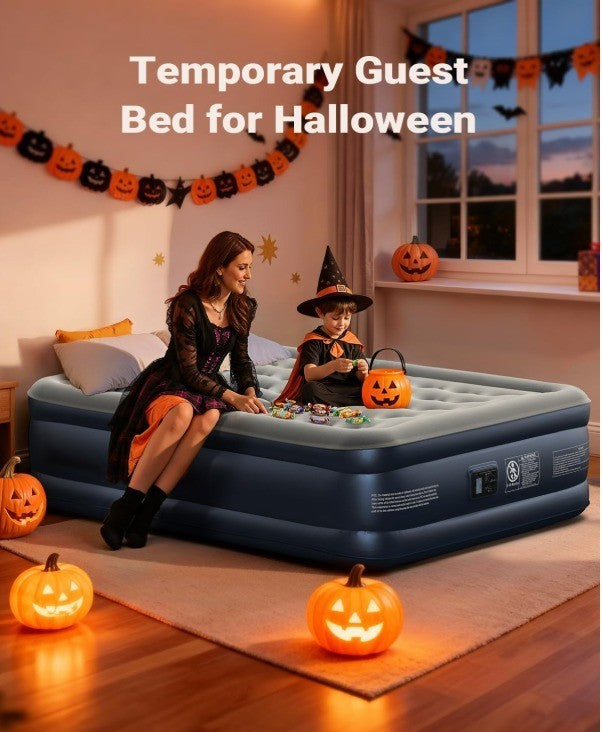 iDOO Queen Air Mattress with Built in Pump, 18 Raised Comfort Blow up Mattres