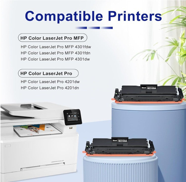 210X Toner Cartridges 4 Pack 210A MFP 4301fdw High Yield Compatible for HP 210X