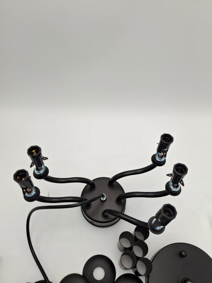 5 Light Farmhouse Chandelier Installation Tutorial(Model # HAT007）