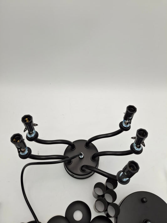 5 Light Farmhouse Chandelier Installation Tutorial(Model # HAT007）
