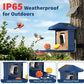 Smart Bird Feeder with AI Camera Solar-powered Recognize 10,000+ Species Blue