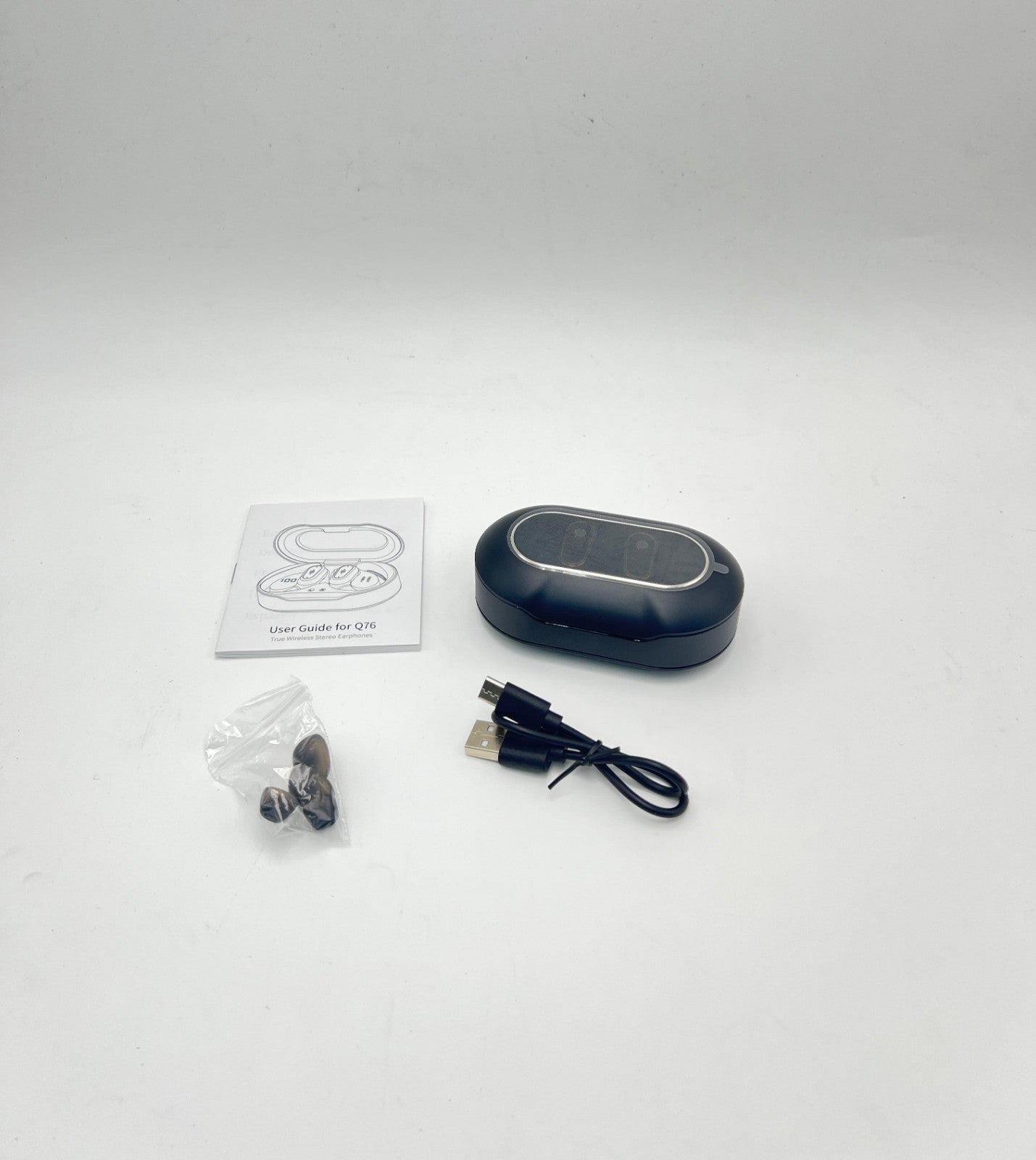 Rolosar True Wireless Bluetooth Earbuds With Charging Case Model Q76
