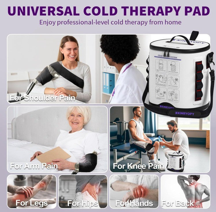 Cold Therapy Machine with Programmable Timer, Portable Ice Machine for Knee