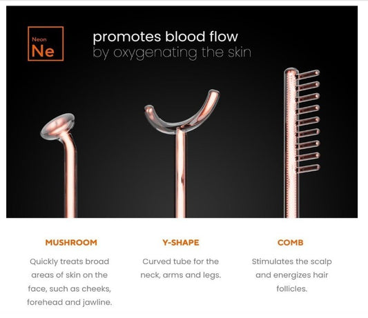 NuDerma Professional Skin Therapy Wand - Portable Skin Therapy