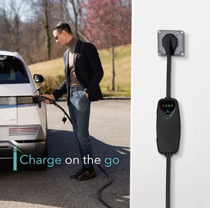 Lectron Level 2 EV Charger - ETL Certified, 240V, 40 Amp, NEMA 14-50 Plug, 16 ft