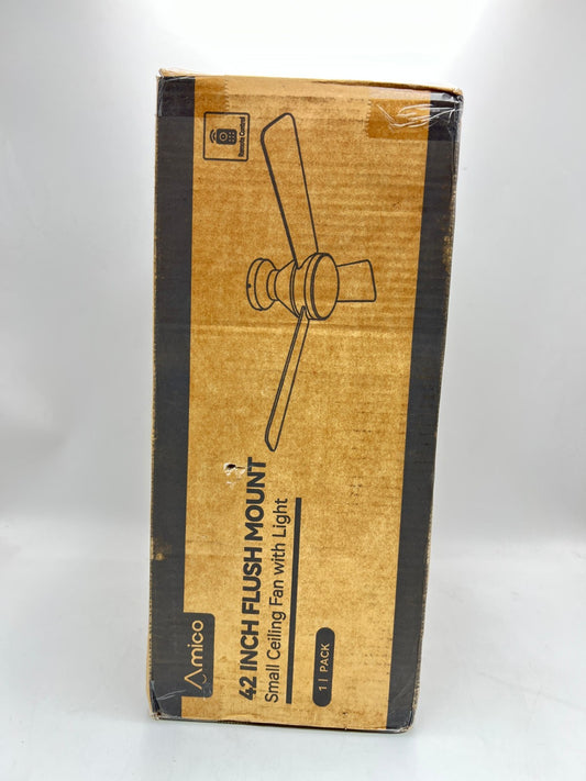Amico Ceiling Fans with Lights, 42 inch Low Profile Ceiling Fan with Light