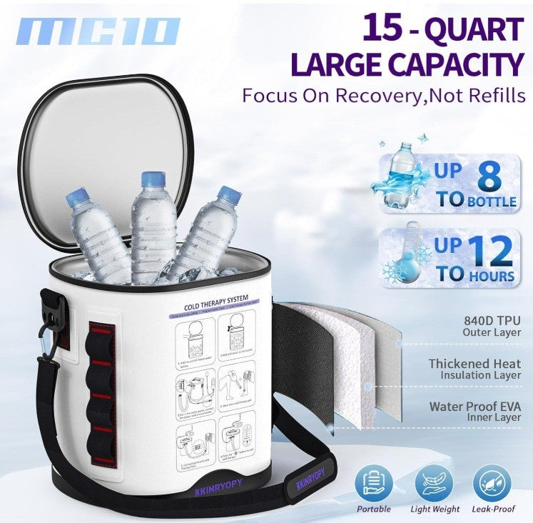 Cold Therapy Machine with Programmable Timer, Portable Ice Machine for Knee