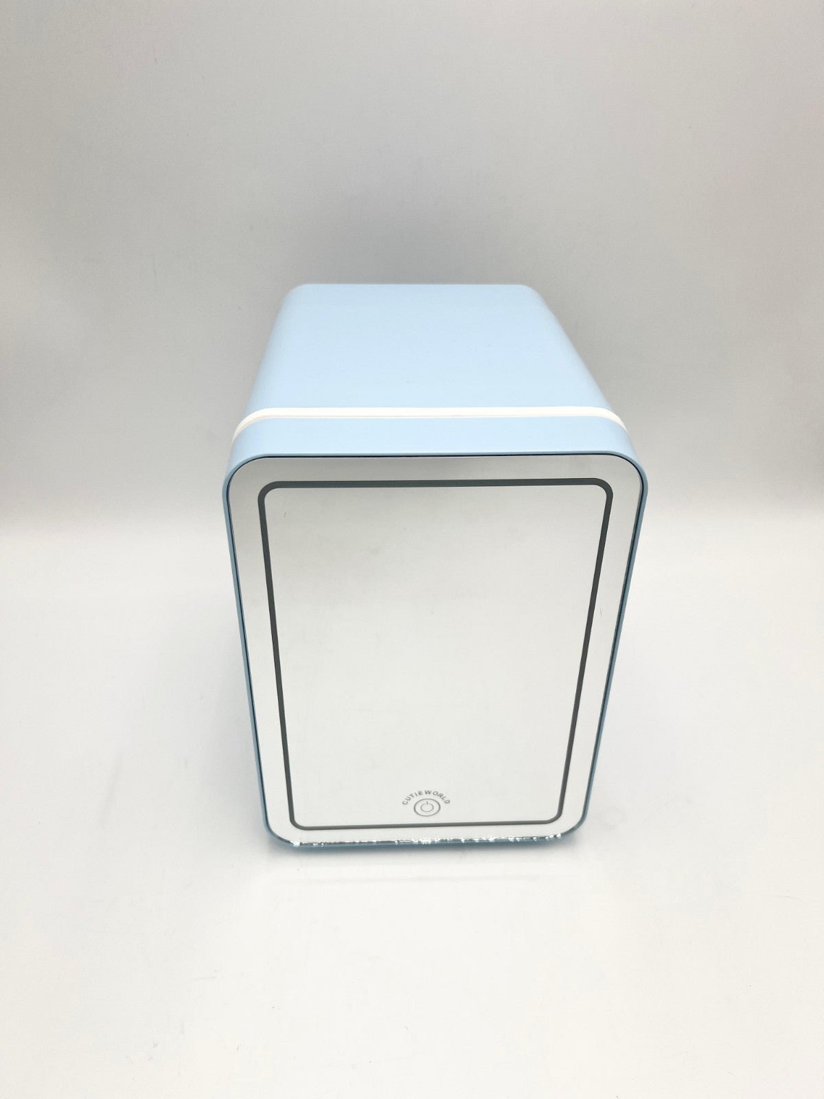 Skincare Fridge With Dimmable LED Light Mirror,4L Makeup Mini Fridge for Bedroom