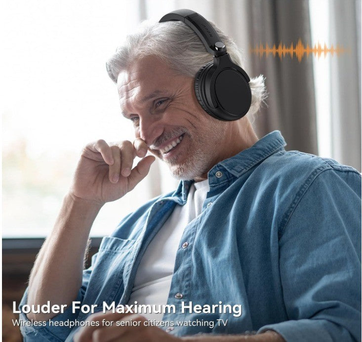 NOUUI Wireless Headphones for TV. Headphones for Seniors w Bluetooth.  NU-TV002