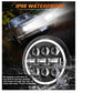 MGLLIGHT 5-3/4 5.75 inch LED Headlight White Amber LED Halo Compatible with Chal
