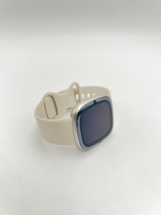 Fitbit Sense 2 Activity Tracker - Lunar White/Platinum Aluminum