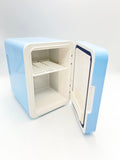 Skincare Fridge With Dimmable LED Light Mirror,4L Makeup Mini Fridge for Bedroom