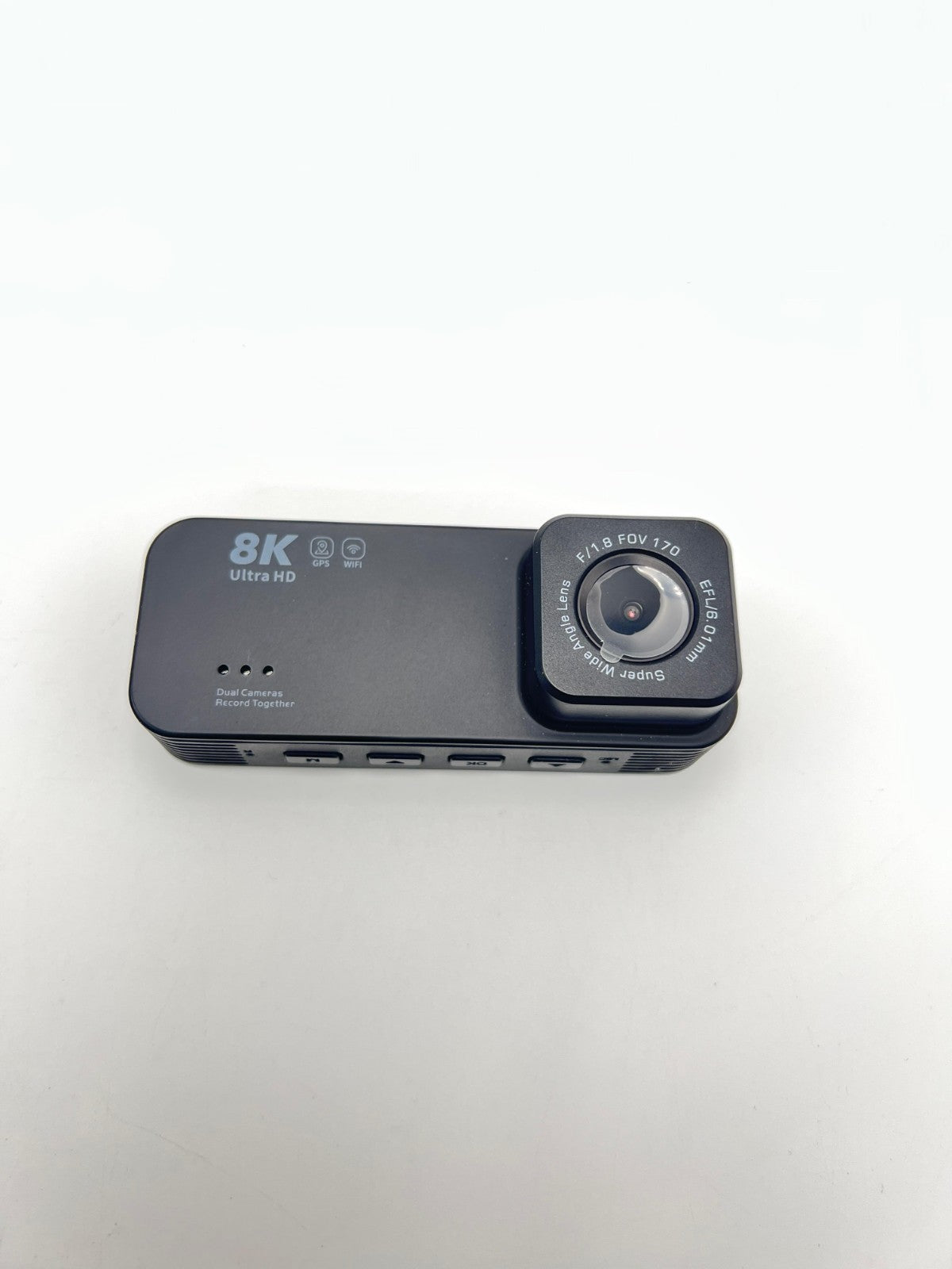 8K ULTRA HD DASH CAM DUAL CAMERAS 3.16 "IPS SCREEN 170 WIDE ANGLE LENS WITH LOOP