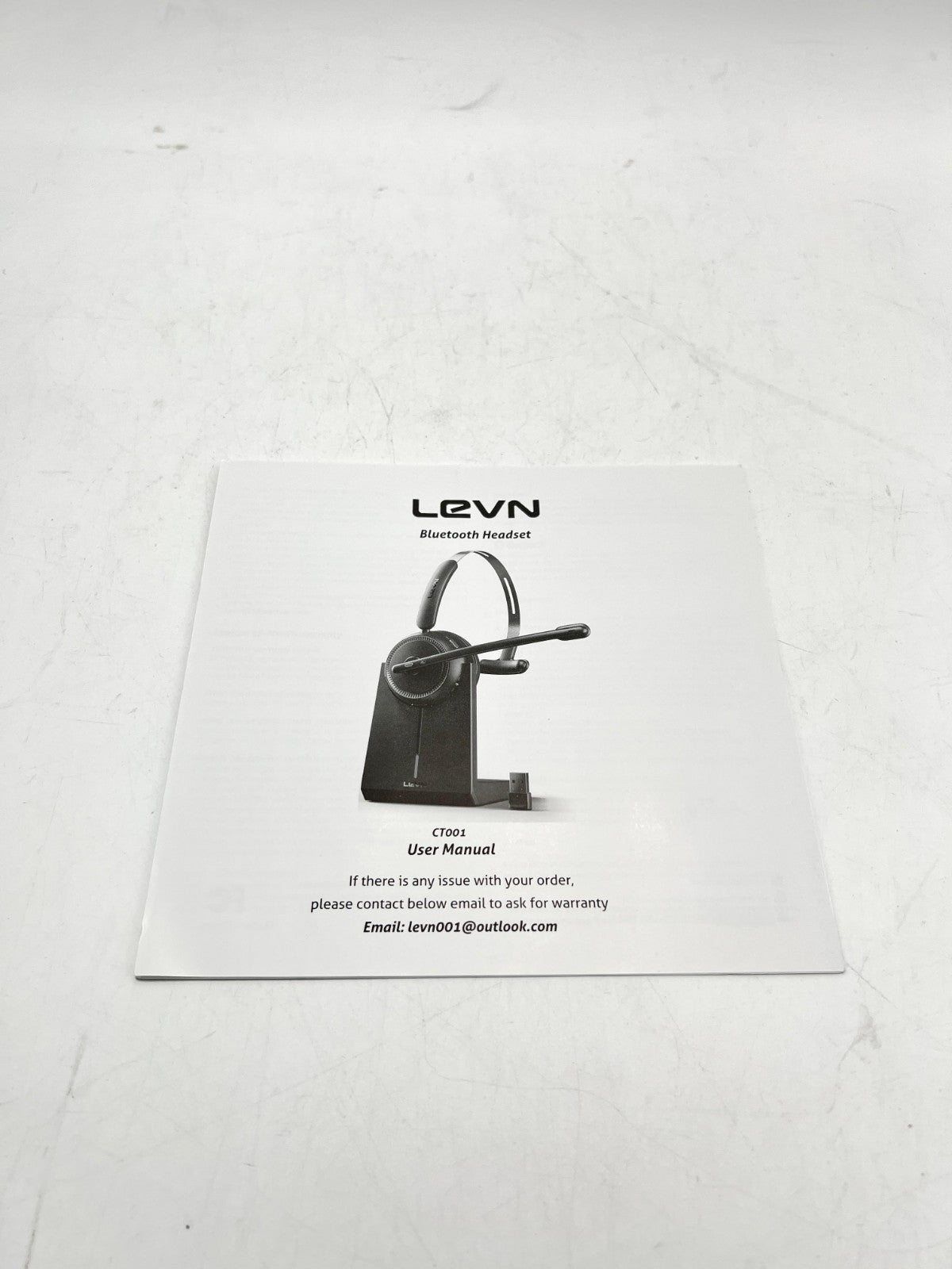 LEVN CT001 Wireless Headset with Microphone, Bluetooth 5.2, 65 Hrs Battery
