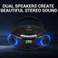 Gelielim Portable CD Players for Home, CD Boombox with AM/FM Stereo Radio, Bl...