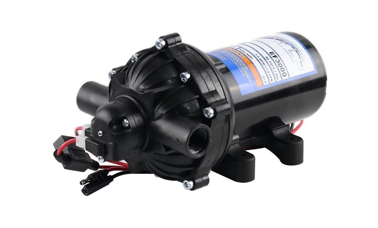 Everflo FBA_EF-3000-BOX EF3000 Diaphragm/Demand Water Transfer Pump 3.0 GPM 12V