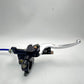 Rear Hydraulic Disc Brake Caliper Hand Brake Master Cylinder Caliper with Blue