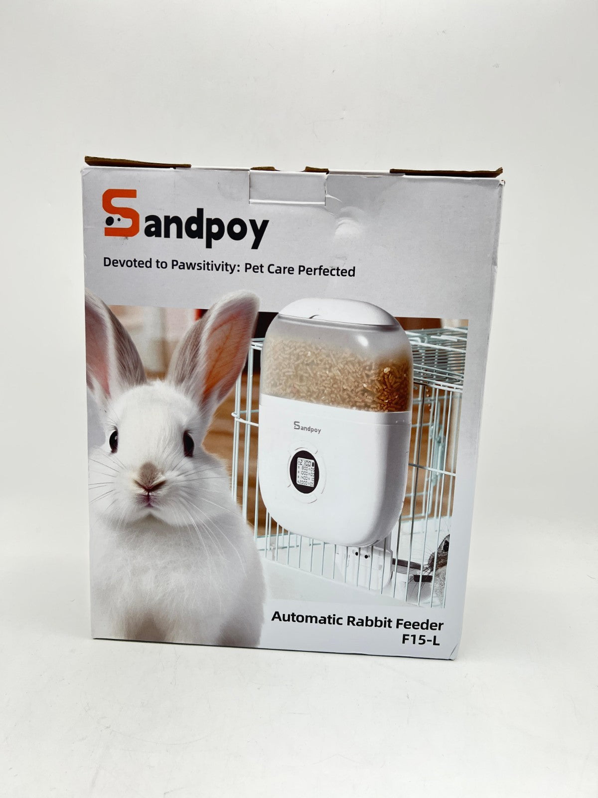 Durable Automatic Pet Feeder with Transparent Storage - Ideal for Rabbits & More
