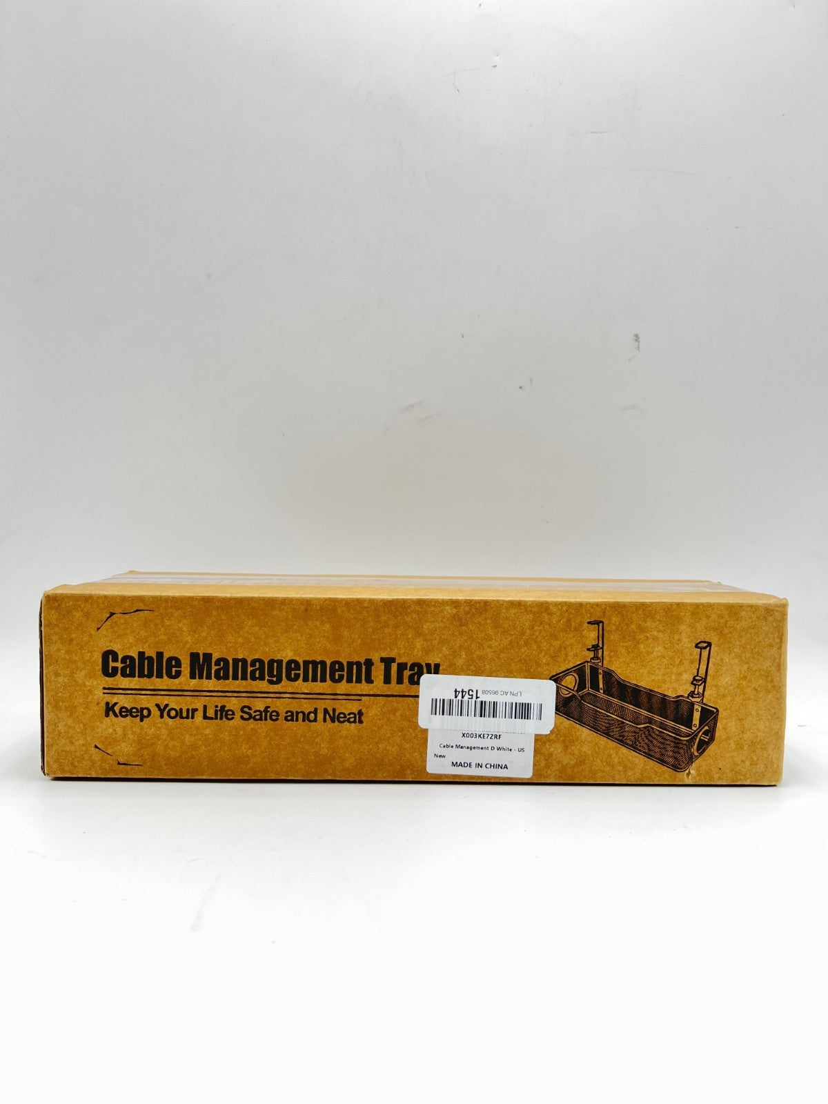 Under Desk Cable Management Tray White, Cinati Wire Organizers No Drill, Cabl