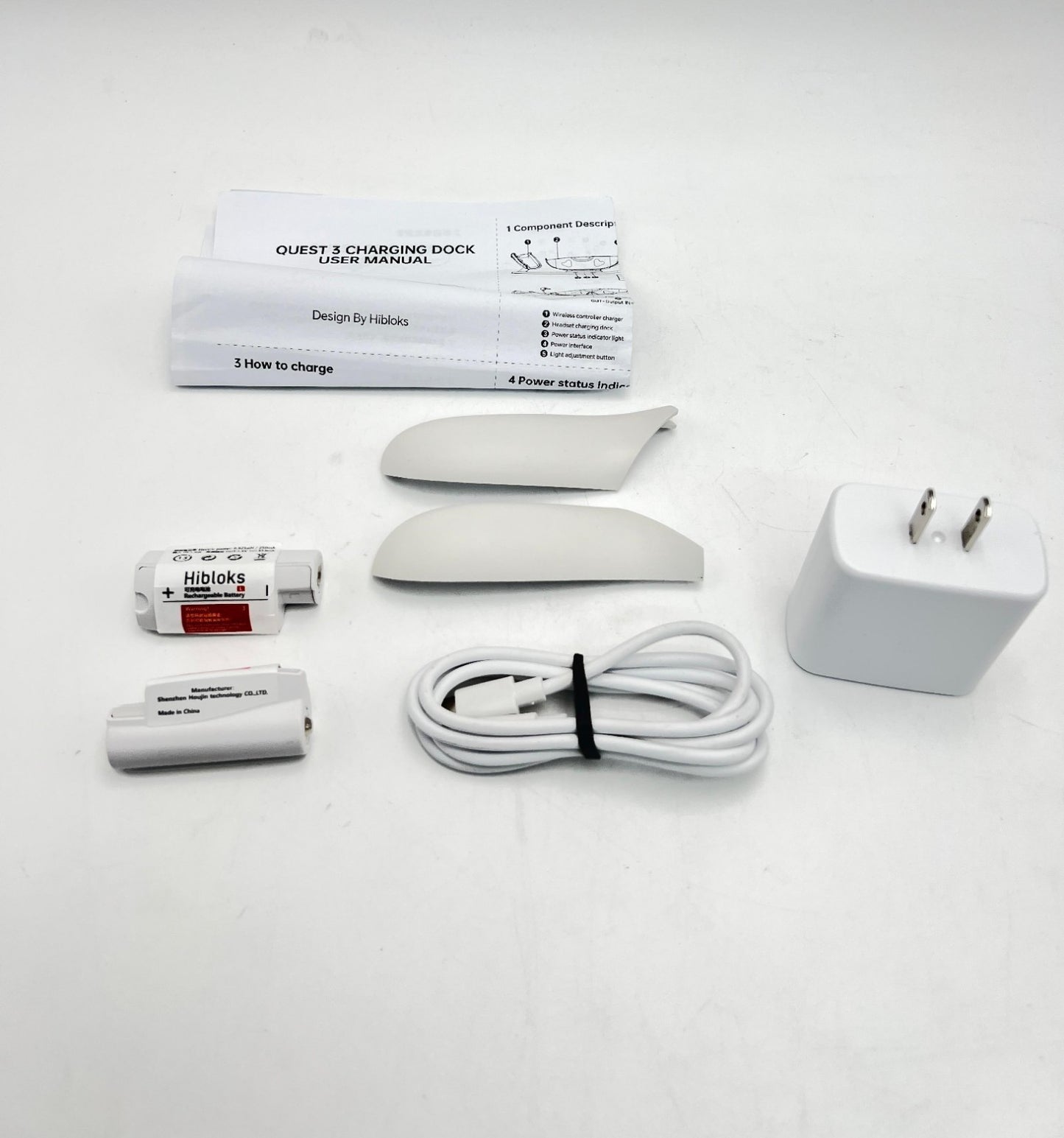 HiBloks Charging Dock for Meta Quest 3 Accessories, 18W Fast Magnetic Charging