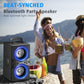 Bluetooth Speakers, Wireless TWS Portable Speaker with Lights,100dB Loud Subwoof