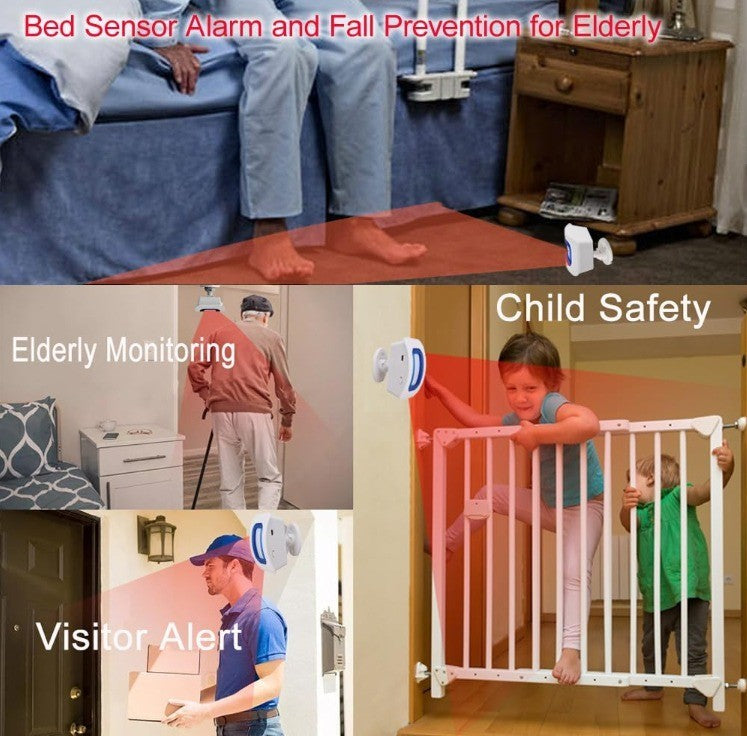 WiFi Smart Bed Sensor Alarm and Fall Prevention for Elderly/Adults/Seniors, Deme