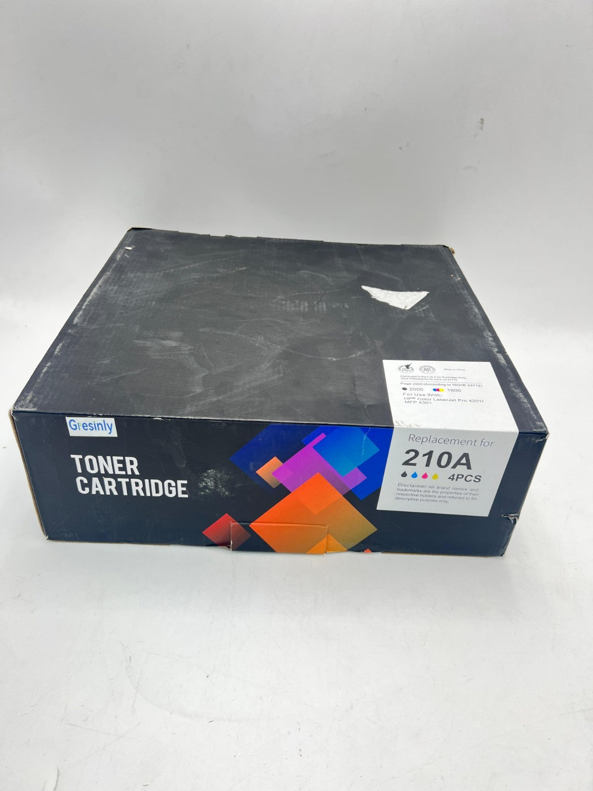 210X Toner Cartridges 4 Pack 210A MFP 4301fdw High Yield Compatible for HP 210X
