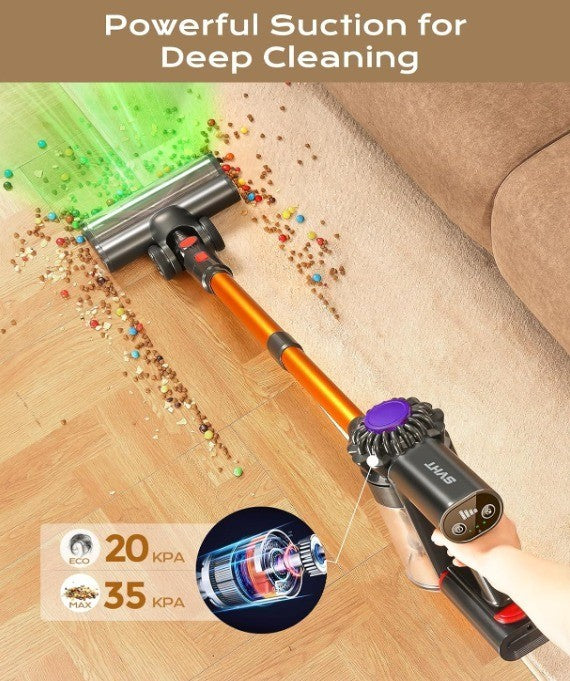 V15 Cordless Vacuum Cleaner, 45Mins Powerful Vacuum Cleaners for Home