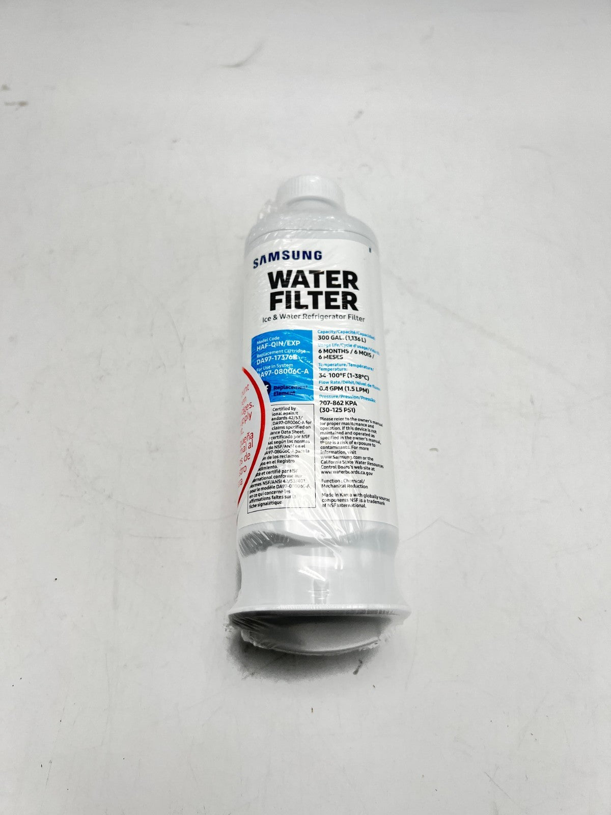 Samsung HAF-QIN/EXP Water Filter for Refrigerator HAF-QIN-2P, 2 Pack