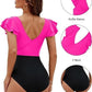 Blooming Jelly Women's Tummy Control Swimsuits Slimming One Piece Bathing XXL