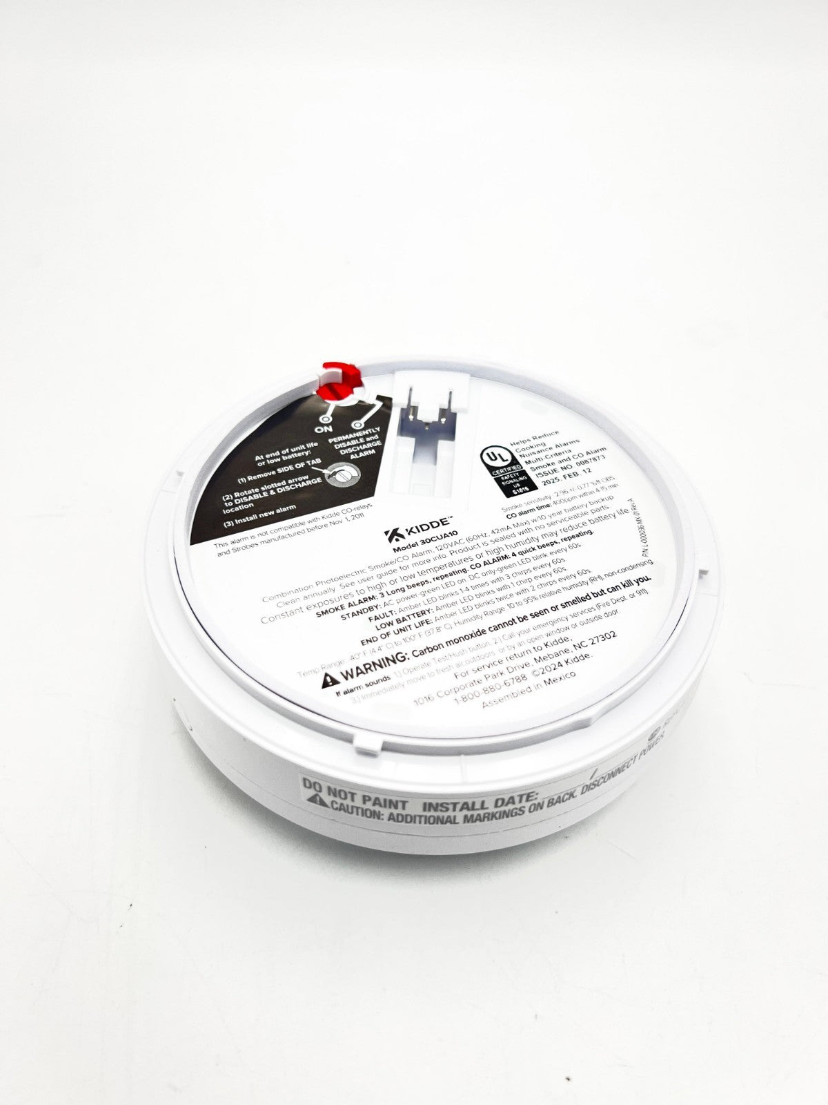 Kidde Hardwired Smoke & Carbon Monoxide Detector, 10-Year Battery Backup